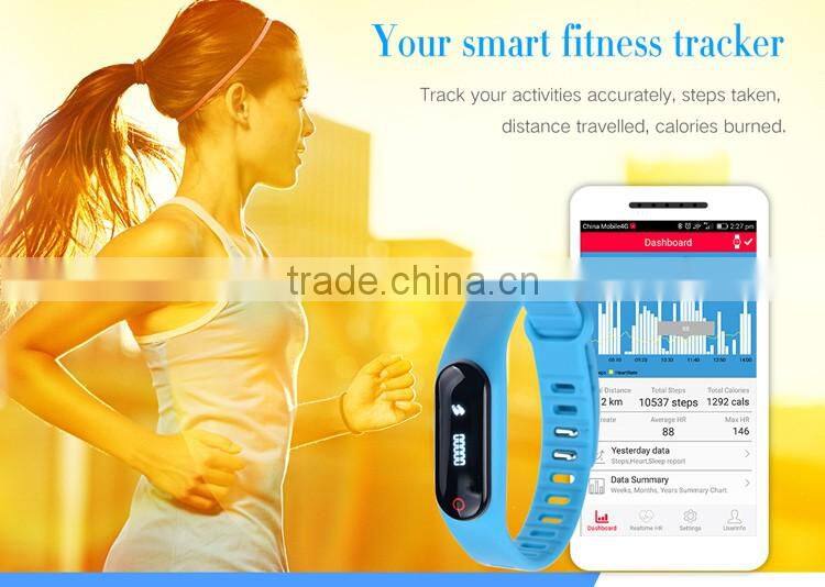 E06S Band Heart Rate Monitor Smart Wristband Bracelet Fitness Wearable Tracker Smart band