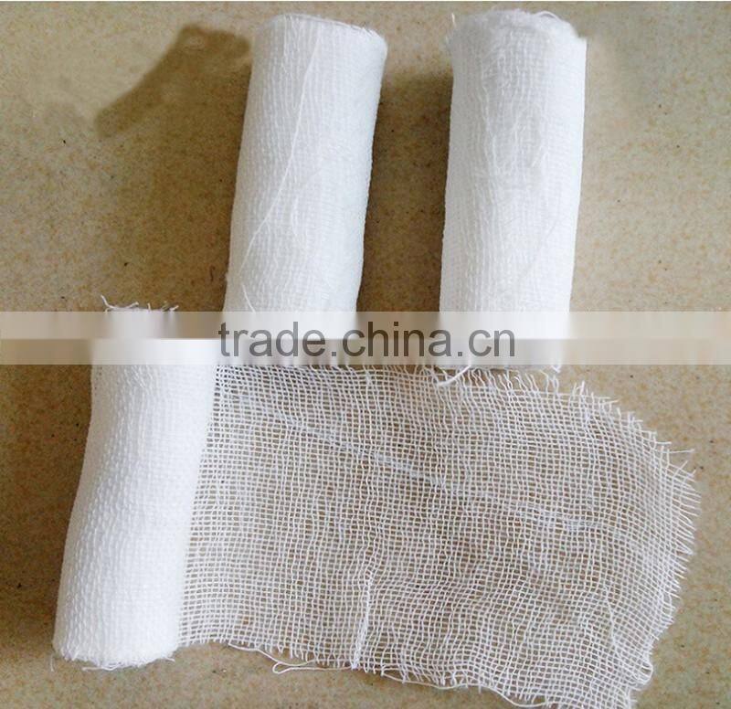 Disposable Medical Supplies Cotton Gauze Bandage Half Elastic Surgical Dressing Gauze