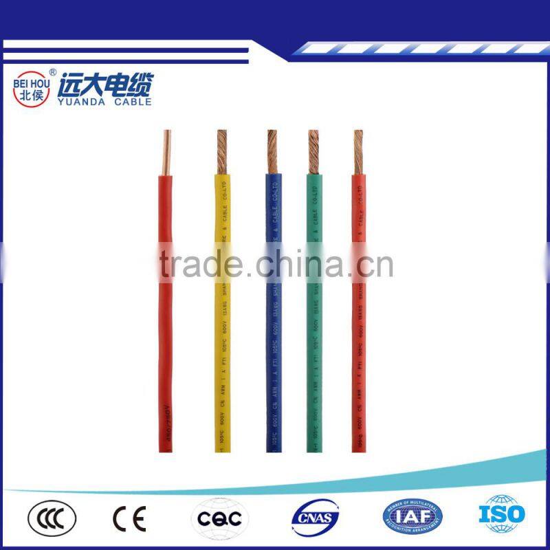 6mm Aging proof rubber insulation aluminum core wire