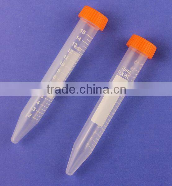 screw cap disposable 15ml centrifuge tube