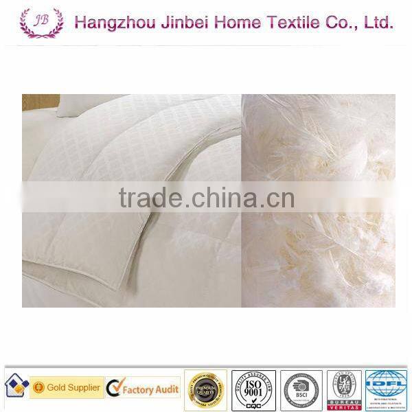 70% white duck down comforter/white duck down and feather duvet/white duck feather comforter