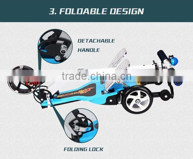 2016 brand new 3 wheel kids pedal scooter / children or adult kick scooter