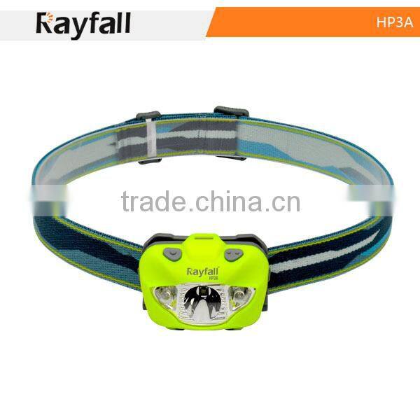 Led light sensor powerful headlamp with custom elastic bands