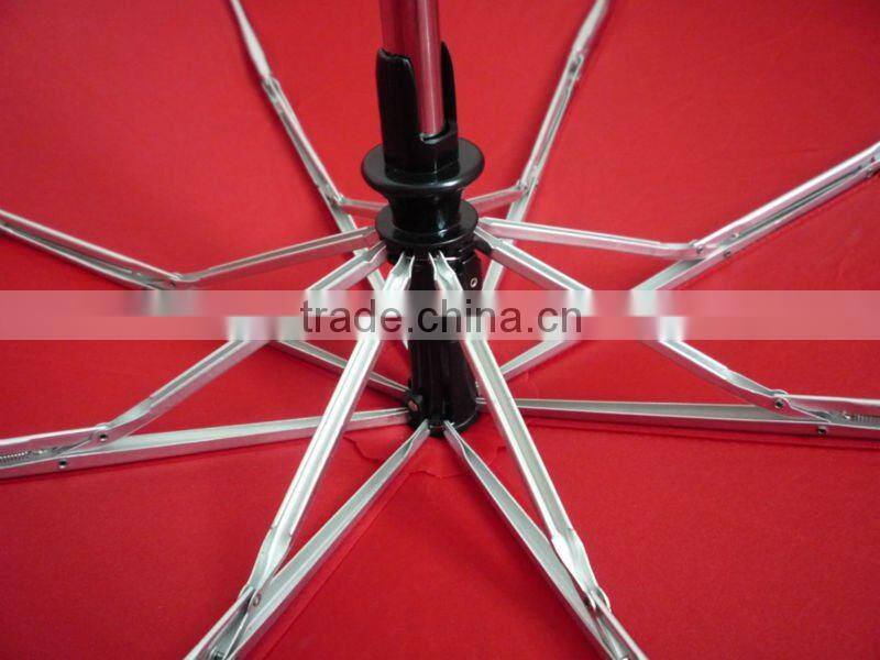 Automatic windproof umbrella with stronger frame