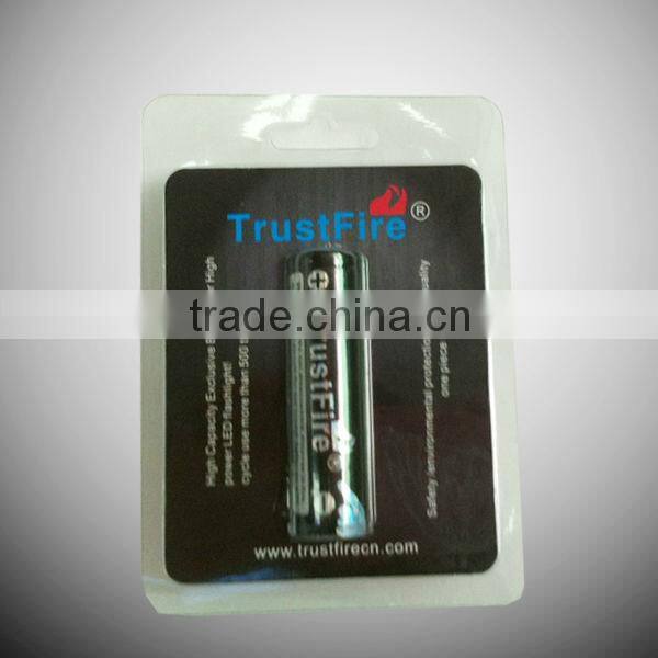 TrustFire 18650 Li-ion Rechargeable Battery 3.7V trustfire 18650 battery 2600mAh, with Protection Board china suppliers
