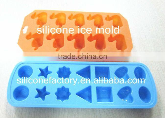animal shape silicone ice cube tray