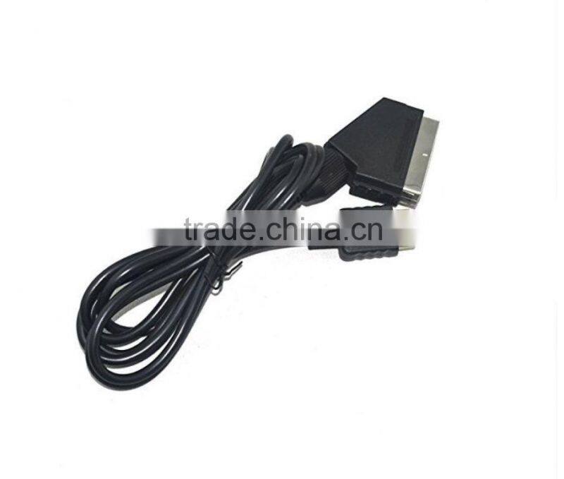 1.8m for ps2 RGB SCART Cable TV AV Lead for Playstation PS1 PS2 PS3 Slim line Game Consoles