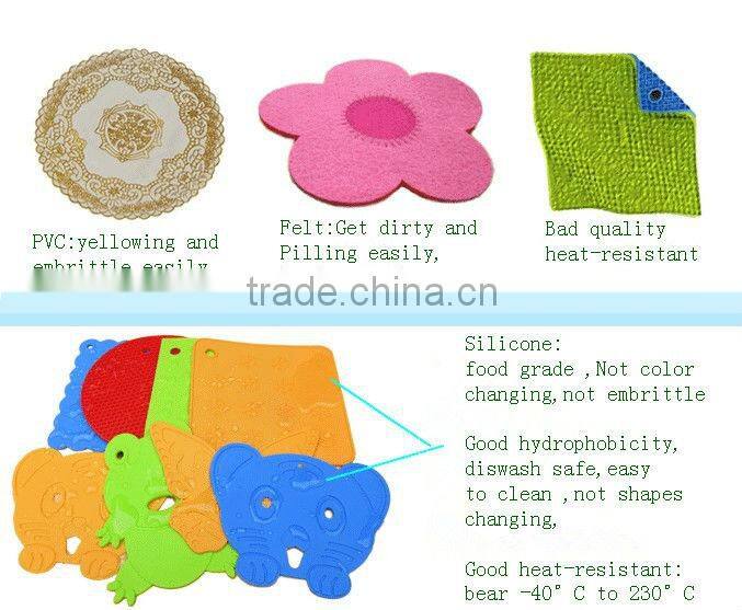 promotion gift kitckenware silicon table mat