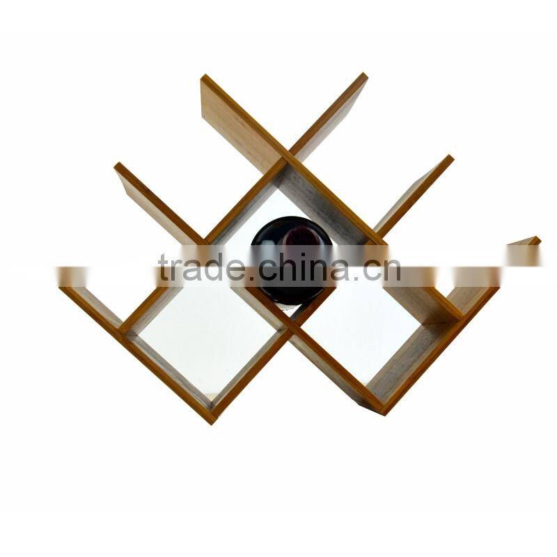 DT008/ Perfect for a Classy Gift Bamboo Wooden Wine Bottle Rack Table Standing Top Storage