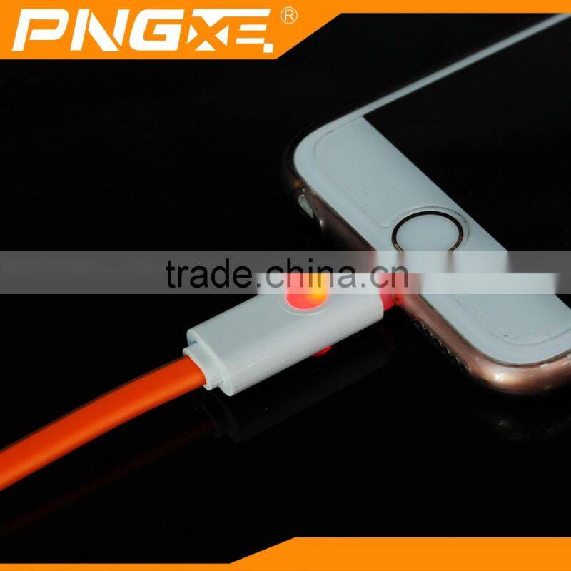 Factory Supplier OEM LOGO LED Cable Micro 5Pin&8Pin USB Data Cable With LED Light For Mobile Phone