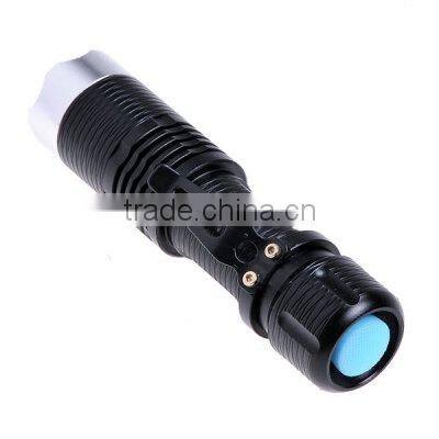 aluminum rechargeable portable emergency led flashlight