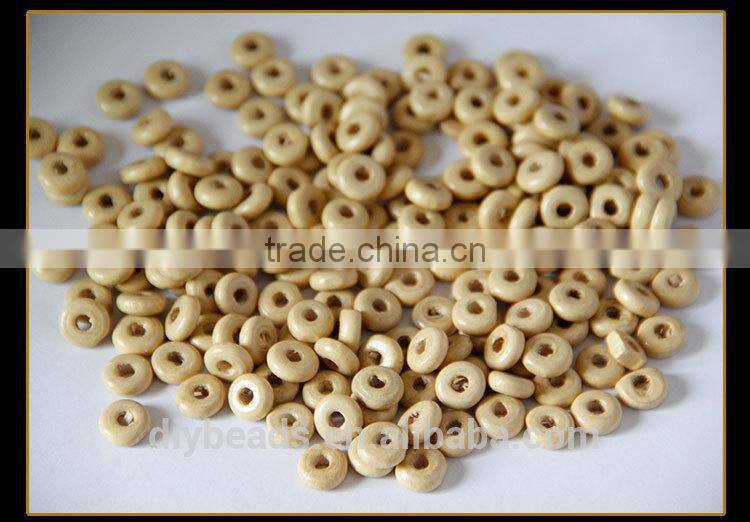 4x10mm four colors wood spacer round beads