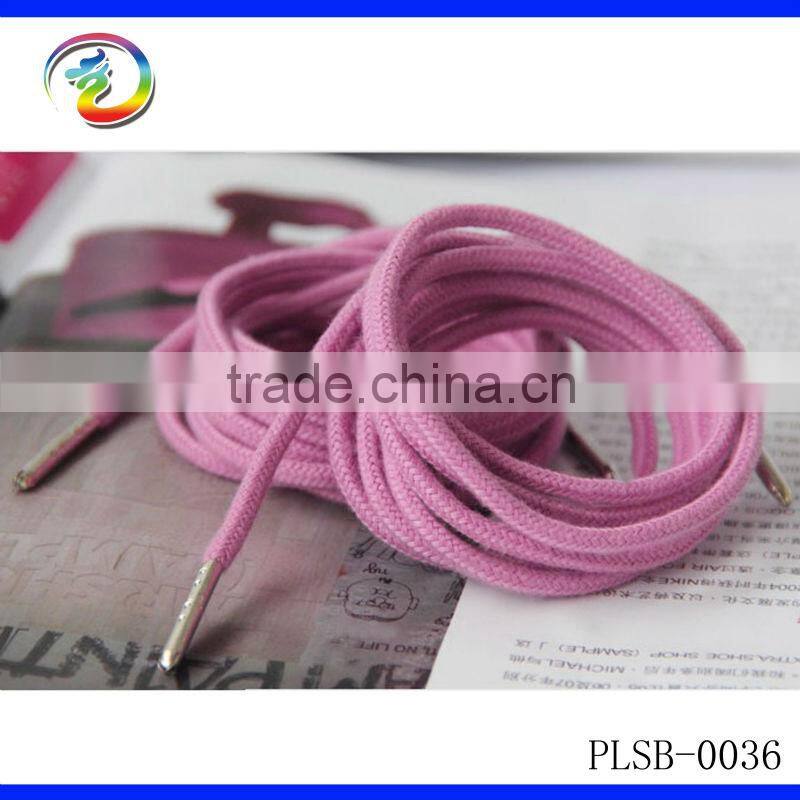 Fashion Polyester Cotton Round Shoelace