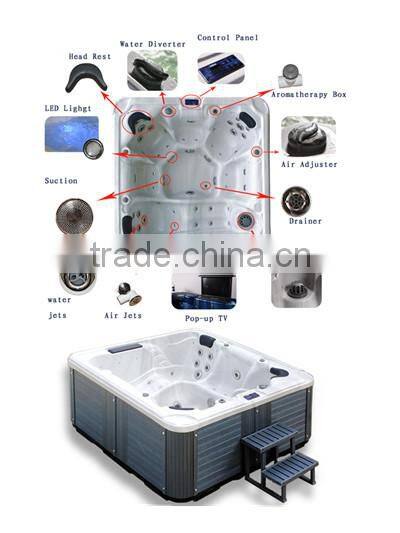 JY8016 cheap spa hot tubs outdoor used,whirlpool spa outdoor,outdoor whirlpool