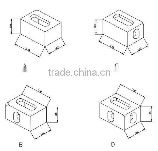 Standard Shipping Container corner fitting tradespeople