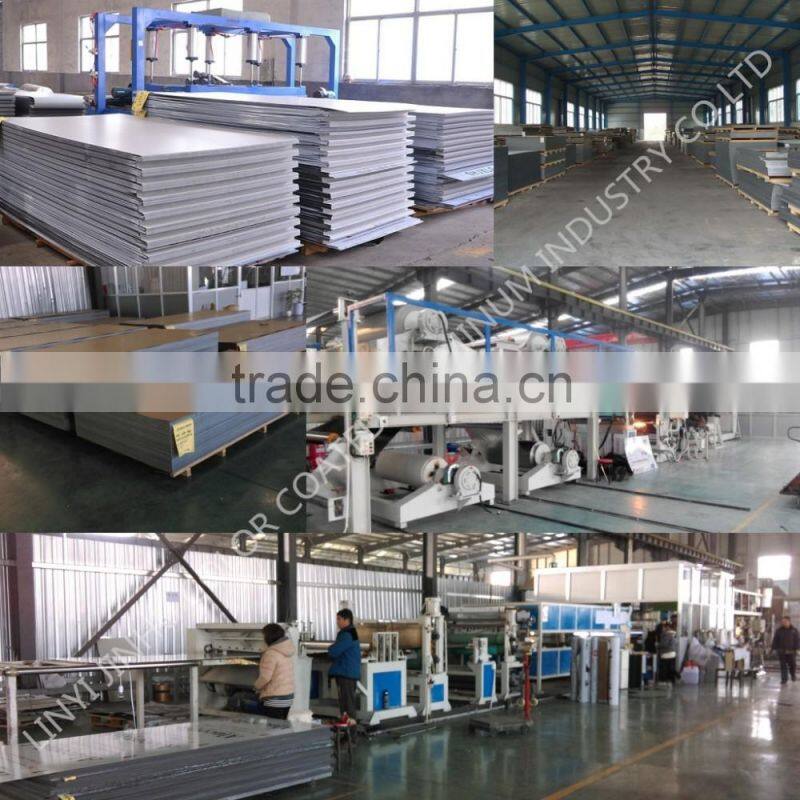 PE Coated Surface Treatment and Fireproof Function film laminated aluminum composite panel