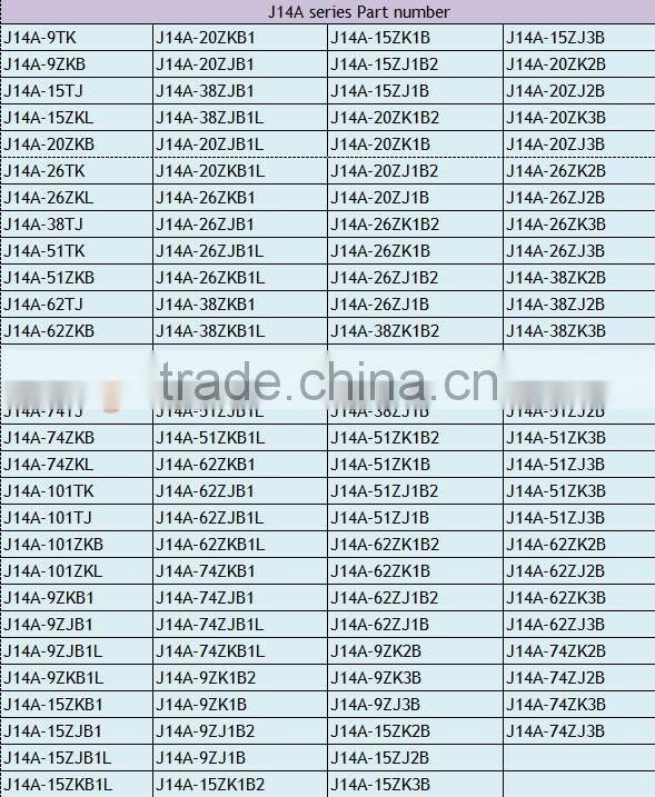 J14A-62ZKB1L Rectangular Connectors, J14 Series Connector