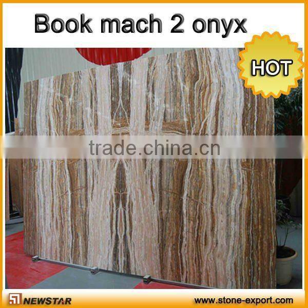 Natural White Onyx slab, tile, top