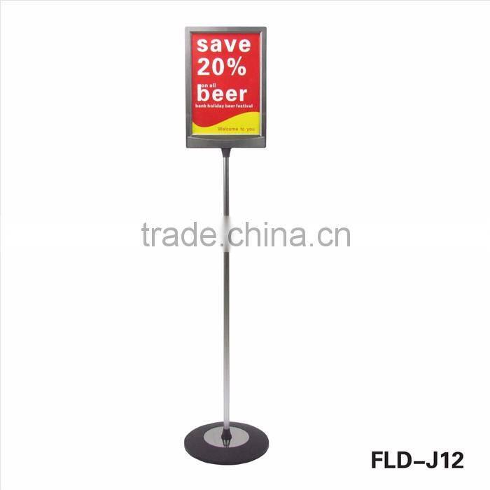 Quality-assured shopping mall use square pipe sign board stand