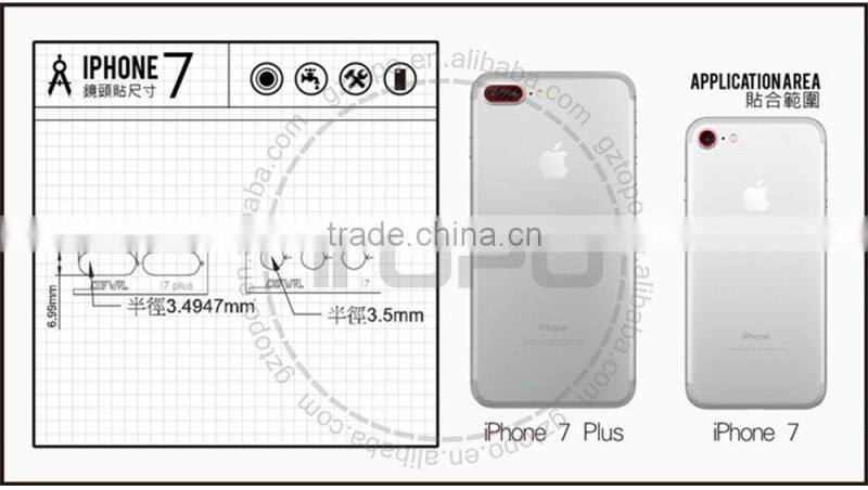 Tempered Glass Screen Protector lens Film prevent scratches 9H clear soft tempered glass for iPhone 7 plus