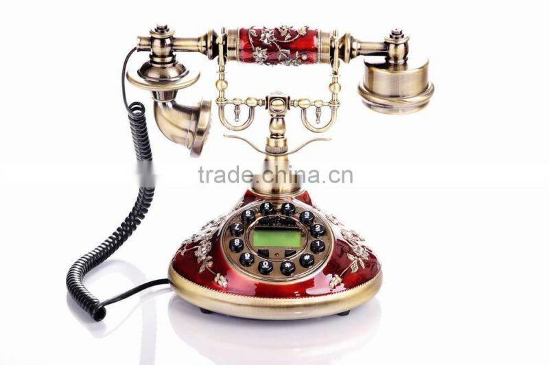 Home Wood Vintage Corded Telephones, Antique Decorative Telephone, China Antique Telephone