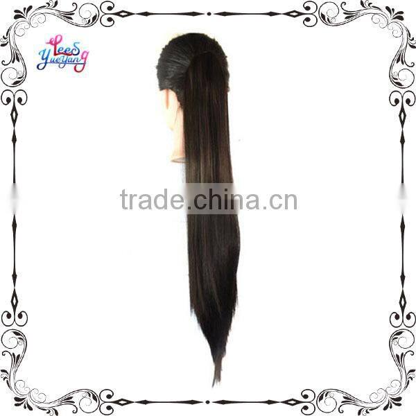 Classic Long Straight Brown Clip in Hair Extension