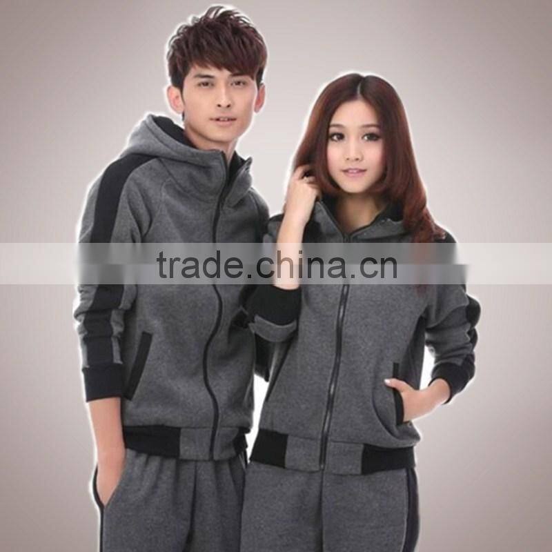 Composite Stretchy Fabric Windproof Full Zip Wind Jacket +pant sports suit