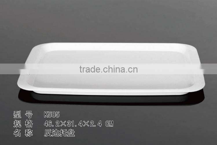 high quality cutomized unbreakable 100% 12" melamine food grade customized plastic serving pizza tray