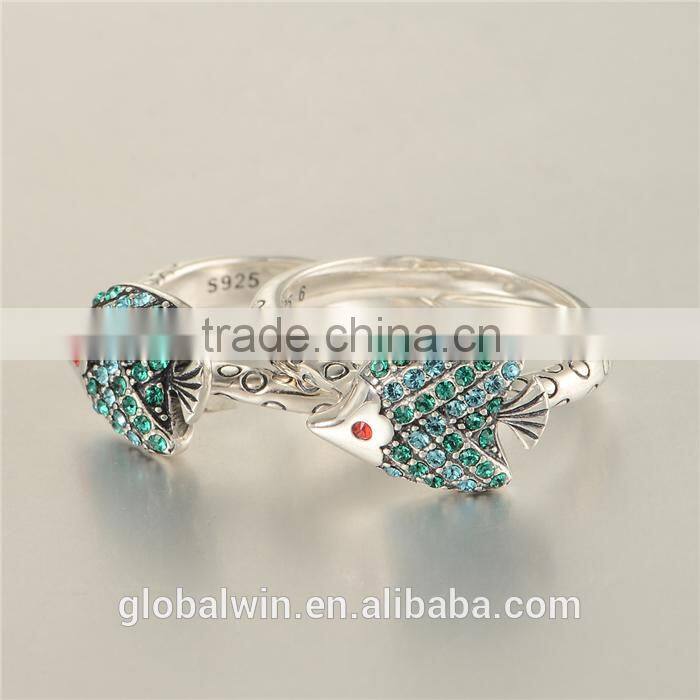 Bulk Wholesale Italian Sea Fish Design Europen Value 925 Silver Ring