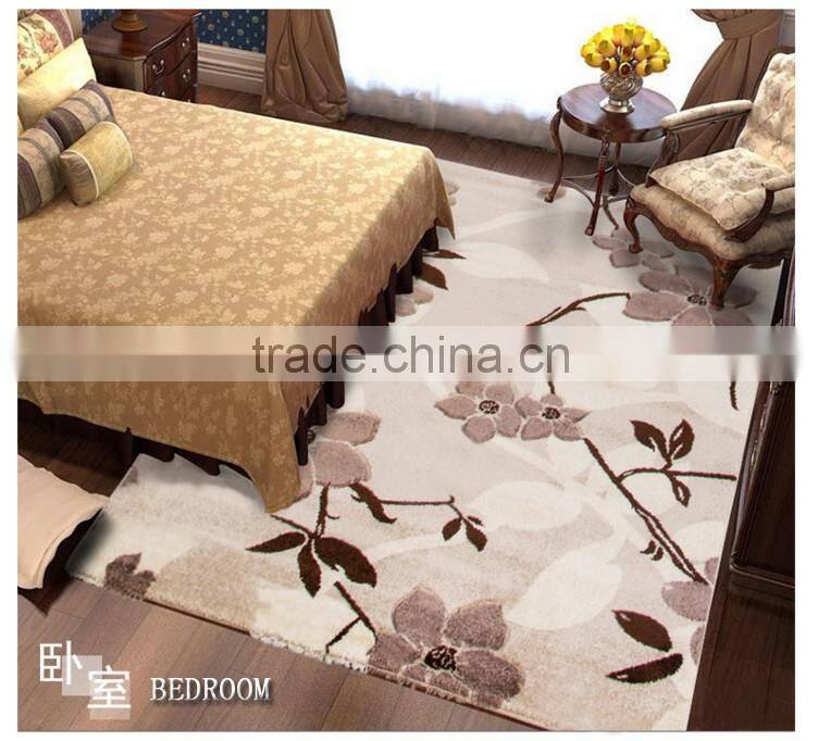 2016 hot sale purple silk shaggy carpet carpet underlay hotel carpet