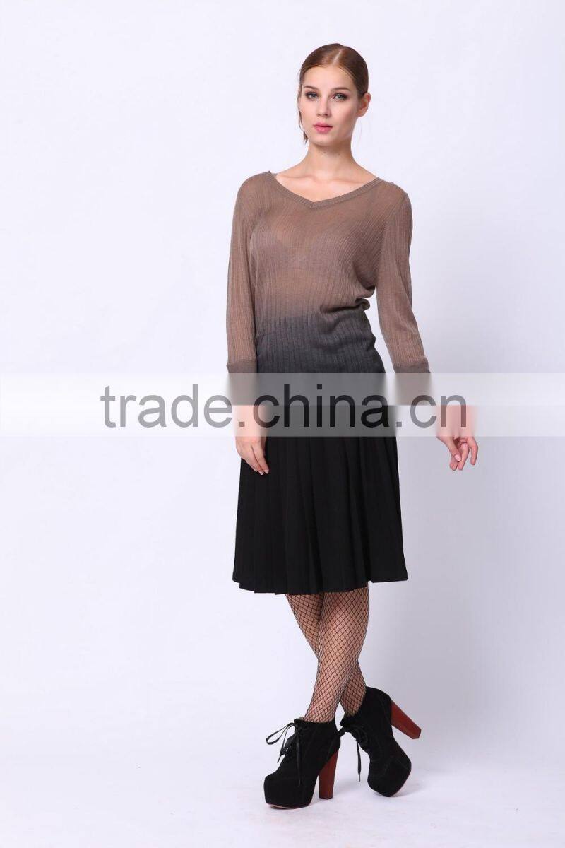 2016 PRETTY STEPS winter collections fashion long sleeve sleeve style and OEM service tops for woman