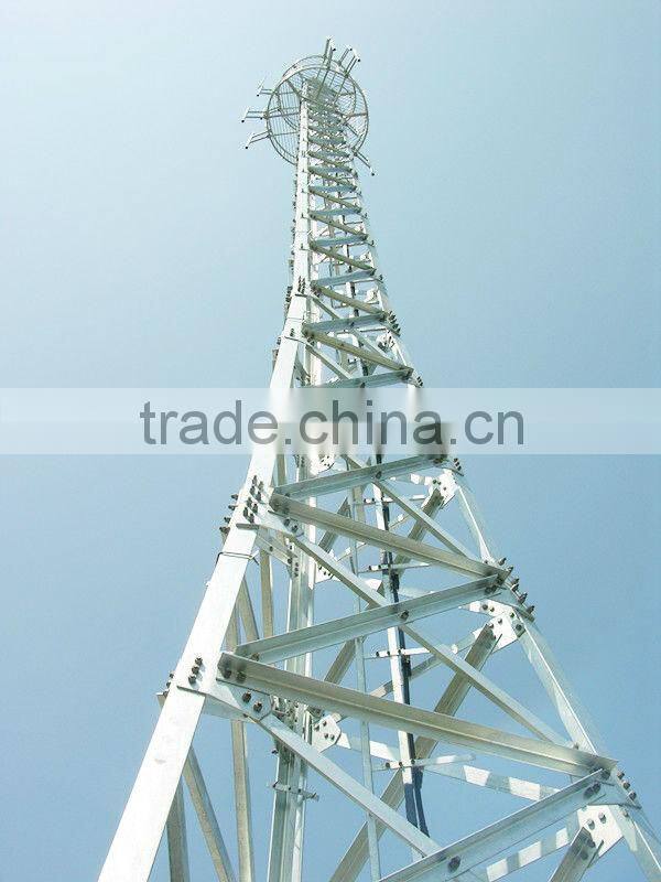 4 legged square telecom lattice angular tower