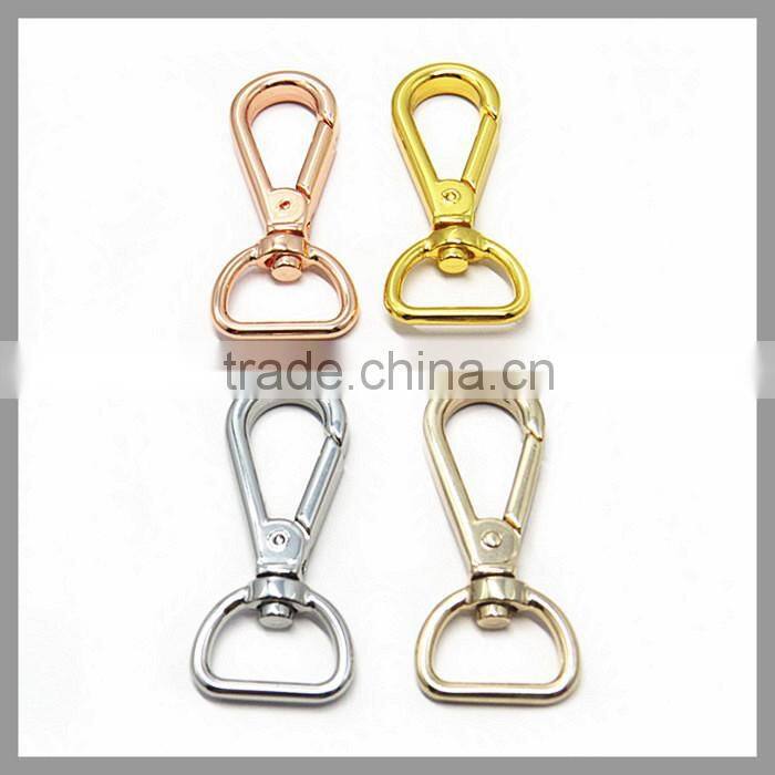 16mm Gold Plating Metal Key Chain Snap Hook