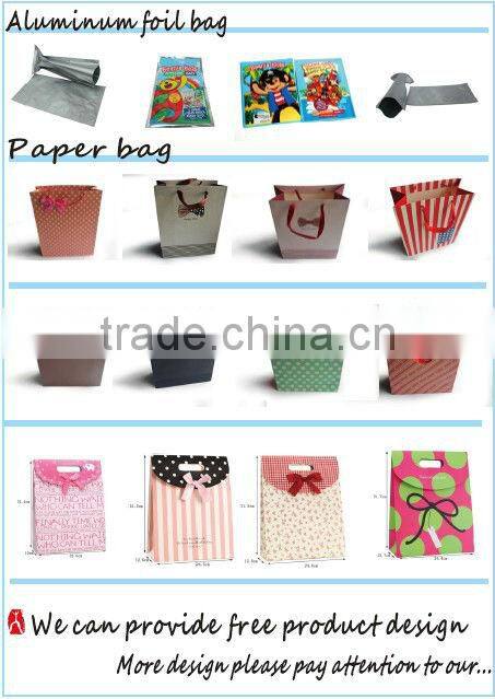 Fancy design paper bag/paper print bag for napkin packaging
