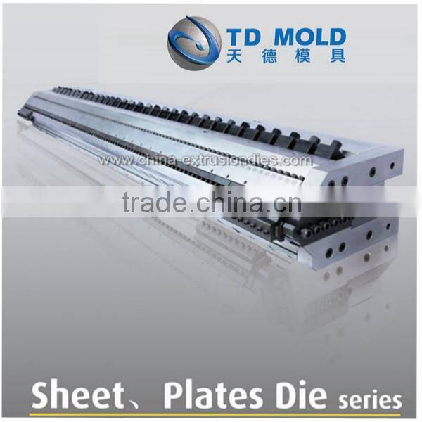 extrusion sheet die with quick adjust deckle to fast adjust width of die online