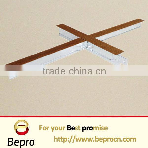 Wooden black line suspended ceiling grid