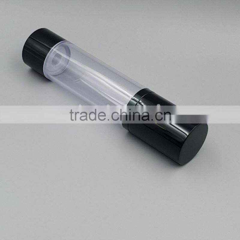 cosmetic airless bottles for cream silver airless bottle with pump cap