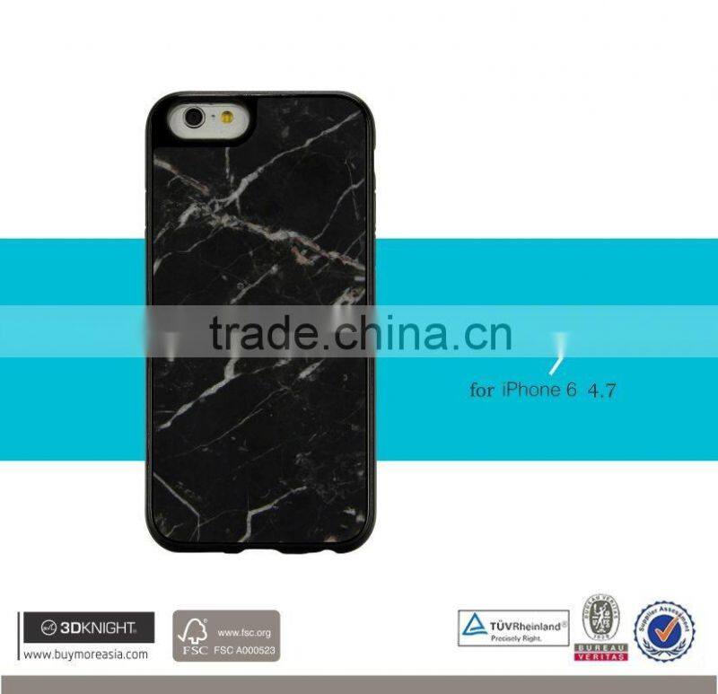 2016 unique Stone painting pattern 3D cell phone case for iphone 6 4.7" with factory price genuine marble covers