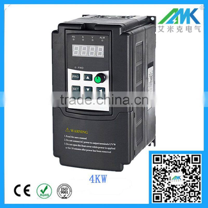 4KW 3 phase 50hz to 60hz manufacture price VFD AC Drive