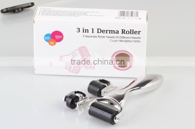 NL-301 Outstanding design 3 in 1 dermaroller manufacturer wrinkle acne scar removal