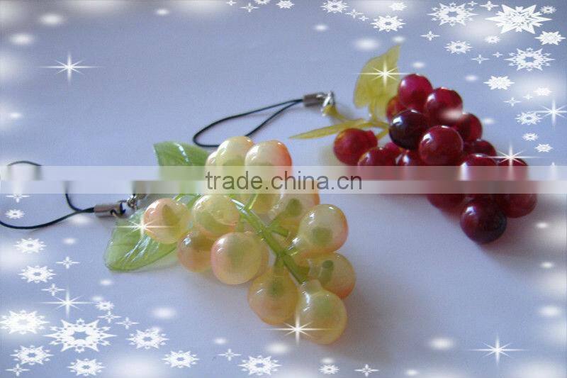 Realistic simulation/fake/artificial green vegetable/fruit mobile pendant,straps/drop ornament/keychain,promotion gift present