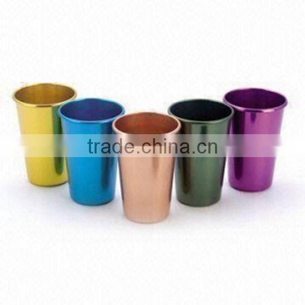 Metal aluminum color changing drinking cup