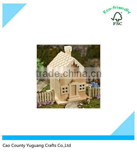 Unfinished Wood Gingerbread Birdhouse Christmas Birdhouse