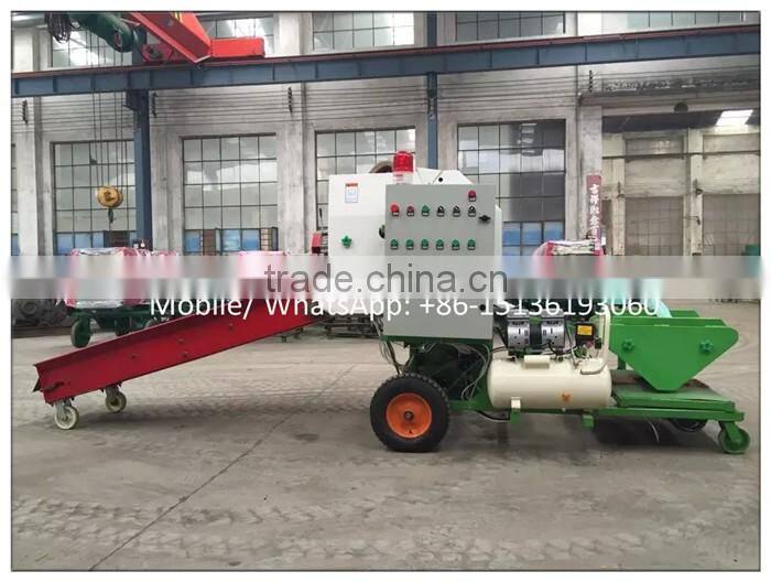 Factory supply automatic mini round grass hay baler machine for sale