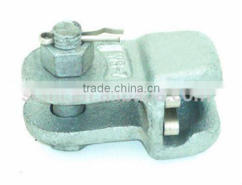 Professional OEM lost wax casting overhead line hardware electric fitting socket clevis with split pin