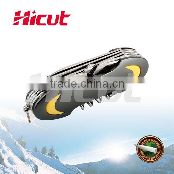 Stainless Steel Multifunction Camping Pocket Knife, Outdoor Survival Swiss Knife