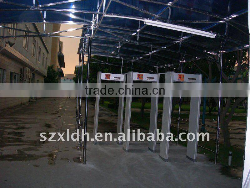 24zones LCD display LED alarm lights walk through metal detector