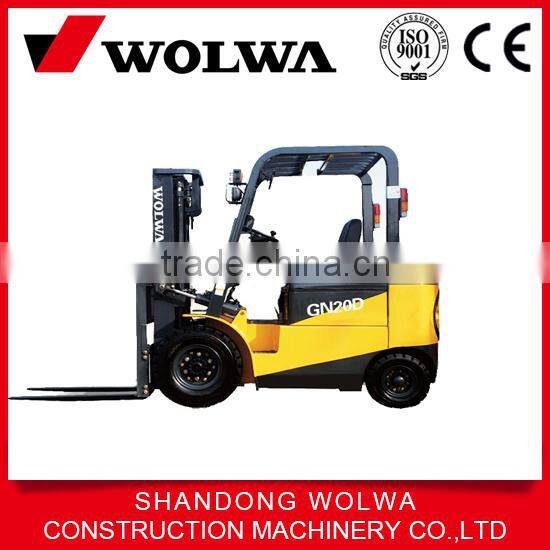 battery type 2 ton rated capacity forklift for sale