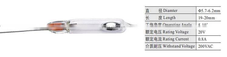 Daier High Stability 20VAC MS Series Micro Mercury Switch