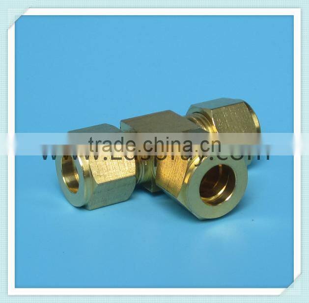 3/8" or 9.52mm Threaded type brass Tee connector in mist system field